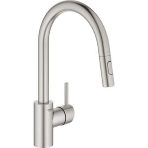 GROHE Concetto Keukenkraan - Uittrekbare Uitloop - 2 Straalsoorten - Supersteel Geborsteld 31483DC2