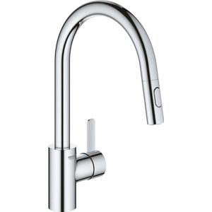 GROHE Eurosmart Cosmopolitan Keukenkraan - Uittrekbare Uitloop - 2 Straalsoorten - Chroom 31481001