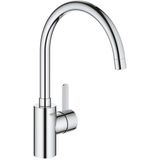 GROHE Eurosmart Cosmopolitan Keukenkraan - hoge draaibare C-uitloop - chroom