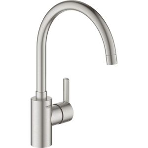 Grohe Eurodisc 1-gats keukenkraan met hoge draaibare uitloop chroom