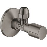 Hoekstopkraan grohe angle valves hard graphite geborsteld