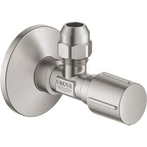 GROHE hoekstopkraan knel 1/2x3/8 m. metalen greep supersteel