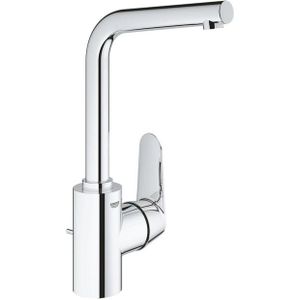 GROHE Eurodisc Cosmopolitan wastafelkraan L-size met afvoerplug met hoge draaibare uitloop chroom 23054003