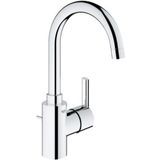 GROHE Feel wastafelkraan L-size met afvoerplug met hoge draaibare uitloop chroom 32723001