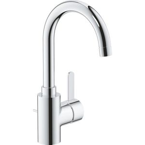 GROHE Eurosmart Cosmopolitan wastafelkraan L-size met afvoerplug met hoge draaibare uitloop chroom 32830001