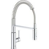 GROHE QuickFix Get 1-gats Keukenkraan - met Professionele Handdouche - Chroom