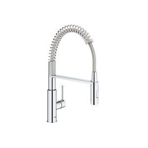 GROHE QuickFix Get 1-gats Keukenkraan - met Professionele Handdouche - Chroom