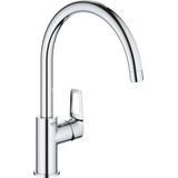 GROHE BauLoop Keukenkraan - hoge draaibare uitloop - chroom - 31368001