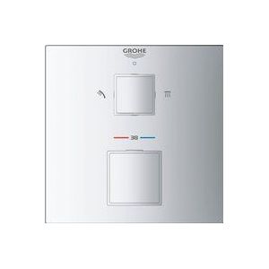 Grohe Grohtherm Cube Mengkraan inbouw - 2 knoppen - mengkraan - chroom 24154000