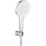 GROHE Rainshower SmartActive 130 Doucheset - 3 straalsoorten - wandhouder - chroom/moon white - 26581LS0