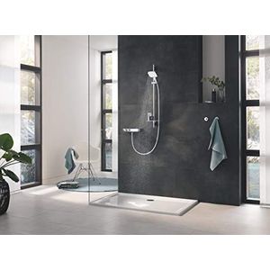 GROHE Rainshower 130 SmartActive Cube, douchestangset 3 straalsoorten, maanwit, 26586LS0