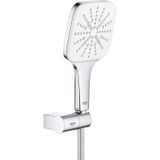 GROHE Rainshower SmartActive Cube 130 Badset - 3 Straalsoorten - Verstelbaar - Chroom/Moon White