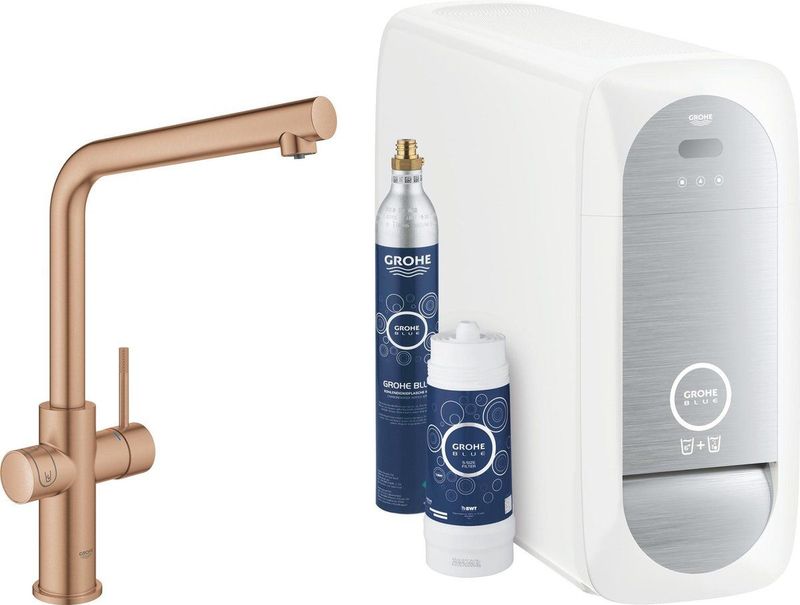 Grohe Blue Home L-Auslauf Starter Kit Einhand-Spültischbatterie