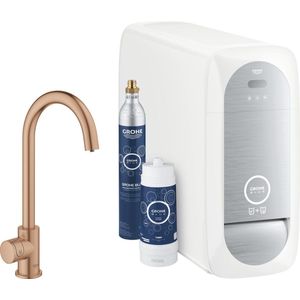 GROHE Blue Home Keukenkraan - C-uitloop - 1-gats - Brushed Warm Sunset