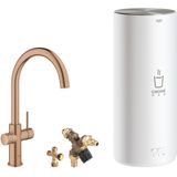 GROHE Red Keukenkraan - hoog - c uitloop - met l size boiler - warm sunset geborsteld 30031DL1