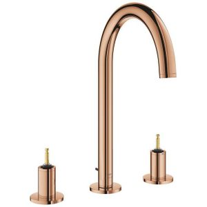 Grohe Atrio private collection L-size 3-gats wastafelkraan z/grepen warm sunset 20593DA0