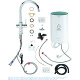 GROHE Red Compact 3 in 1 Kokendwaterkraan - C-uitloop - 4L boiler – Chroom