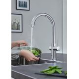 GROHE Red Compact 3 in 1 Kokendwaterkraan - C-uitloop - 4L boiler – Chroom