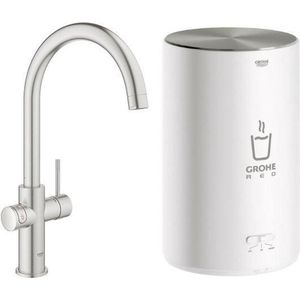 Grohe Kokendwaterkraan Red Duo Supersteel En M-size Boiler