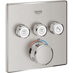 Grohtherm SmartControl Douchethermostaat - Opbouwdeel - Roestvrijstalen Look - 29126DC0