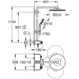 Euphoria SmartControl System 310 Duo, Duschsystem mit - Grohe