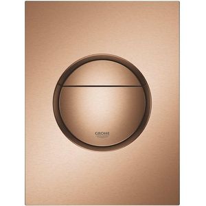 GROHE Nova Cosmopolitan S Bedieningspaneel Toilet - Verticaal - Dual Flush - Geborsteld Warm sunset (mat brons) - Slank formaat