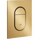 GROHE Arena Cosmopolitan S Bedieningspaneel Toilet - Verticaal - Dual Flush - Geborsteld Cool sunrise (mat goud) - Slank formaat