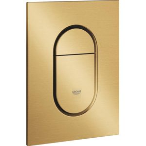 GROHE Arena Cosmopolitan S Bedieningspaneel Toilet - Verticaal - Dual Flush - Geborsteld Cool sunrise (mat goud) - Slank formaat