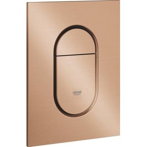 GROHE Arena Cosmopolitan S Bedieningspaneel Toilet - Verticaal - Dual Flush - Geborsteld warm sunrise (mat brons) - Slank formaat
