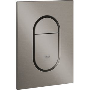 Bedieningsplaat Grohe Arena Cosmopolitan S WC DF 13x17,2cm Hard Graphite Geborsteld