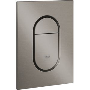 Bedieningsplaat grohe arena cosmopolitan s wc df 13x17,2 cm hard graphite geborsteld