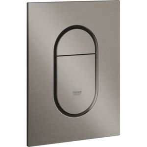 GROHE Arena Cosmopolitan S Bedieningspaneel Toilet - Verticaal - Dual Flush - Geborsteld hard graphite (mat antraciet) - Slank formaat