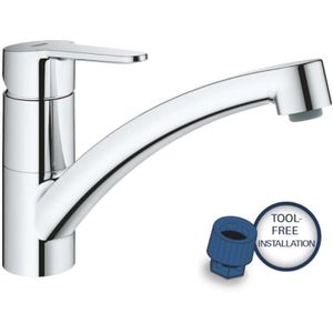 GROHE QuickFix StartEco Keukenmengkraan - Draaibare Uitloop - Medium Uitloop - Chroom