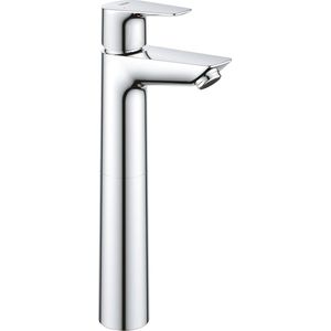 GROHE Start Edge - eengreeps wastafelarmatuur (waterbesparend, XL- Size, flexibele aansluitslangen), chroom, 23777001