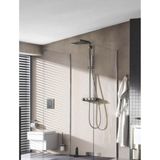 Grohe Regendoucheset Euphoria Smartcontrol Ø310mm Cube Duo Met Thermostaatkraan Geborsteld Donkergrijs/ Hard Graphite