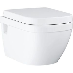Grohe Euro Ceramic wandcloset - 54cm - spoelrandloos - met zitting - glans wit 39703000