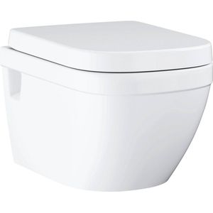 Grohe - Euro Ceramic - Hangend Toilet - Alpine Wit - Geglazuurd Keramiek - Softclose WC Bril