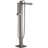 GROHE Eurocube Freestander Badkraan - Brushed Hard Graphite - Inclusief Douchehouder en Handdouche