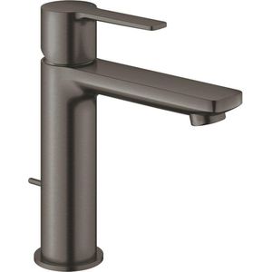 GROHE Lineare waterbesparende wastafelkraan s-size met waste brushed hard graphite 32114AL1