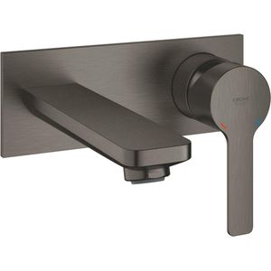 GROHE Lineare waterbesparende afbouwdeel v. inbouw wandkraan m-size met uitloop 14.9cm brushed hard graphite 19409AL1