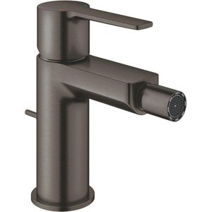 GROHE Lineare 1-gats bidetkraan s-size met waste brushed hard graphite