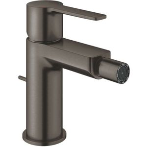 GROHE Lineare 1-gats bidetkraan s-size met waste brushed hard graphite