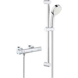 GROHE Grohtherm 800 Cosmopolitan Douchekraan - met glijstang en handdouche - incl. koppelingen - chroom