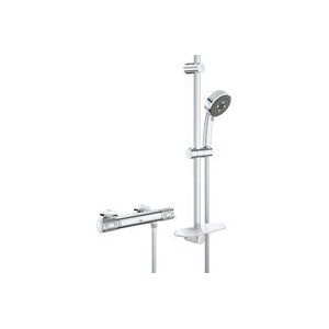 GROHE QuickFix Precision Feel Thermostatische Douchekraan - met Glijstangset - EcoJoy - CoolTouch