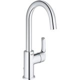 GROHE Eurosmart waterbesparende wastafelkraan l-size met ketting chroom 23743003