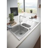 Abwäschen - Spülbecken K500 mit automatischem Ablauf, 100x50 cm, gebürsteter Edelstahl 31572SD1 - Grohe