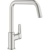 GROHE Eurosmart Keukenkraan - Hoog - Draaibare Uitloop - Rvs Look 30567DC0