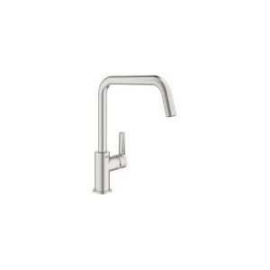 GROHE QuickFix Start Keukenmengkraan - Hoge Draaibare Uitloop - Supersteel (RVS Look)