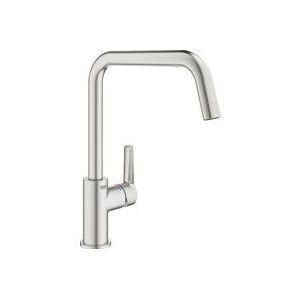 GROHE QuickFix Start Keukenmengkraan - Hoge Draaibare Uitloop - Supersteel (RVS Look)