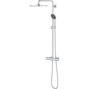 GROHE Vitalio Regendoucheset - hoofddouche 31cm - handdouche rond - thermostatisch - chroom 26400001